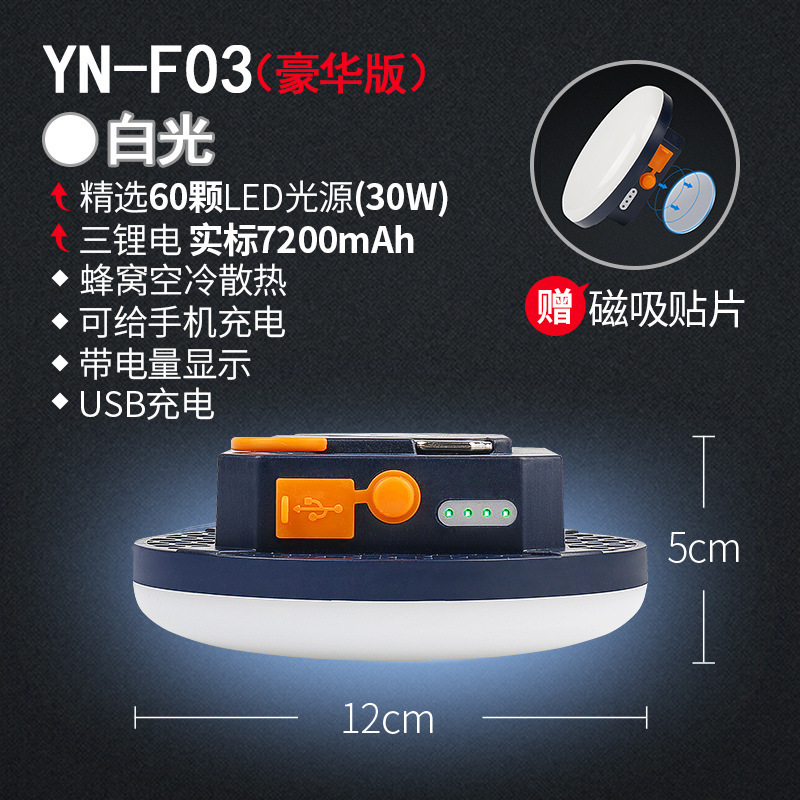 雅尼露营灯帐篷野营灯应急主灯LED充电强光超亮锂电停电家用便携|undefined