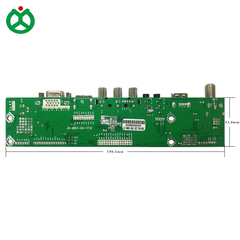 Цифровой телевизионный плат DVB-T2 формат HDMI+VGA+USB+AV HD LCD LVDS TV плата M3663