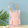 PVC, handheld, fuchsia, with little bears