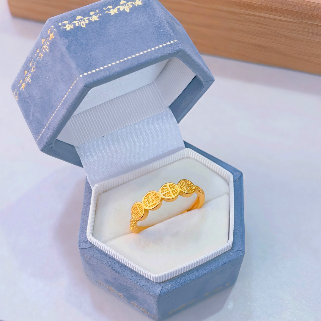 Rijin gold open ring