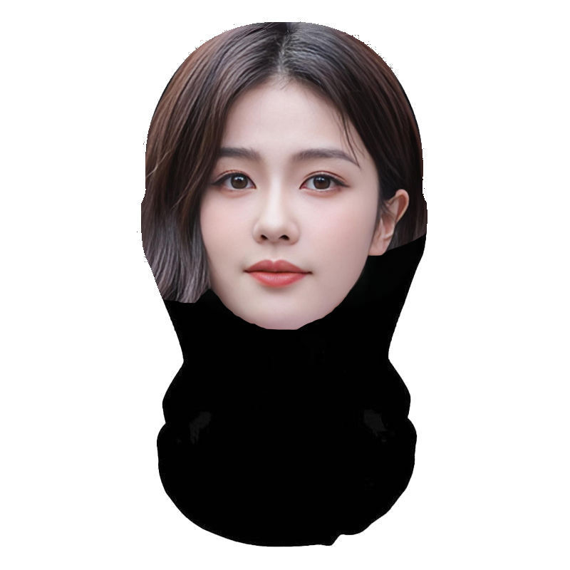 新款3D仿真人明星人脸装扮头套派对装饰面罩明星全脸搞笑网纱头套|undefined