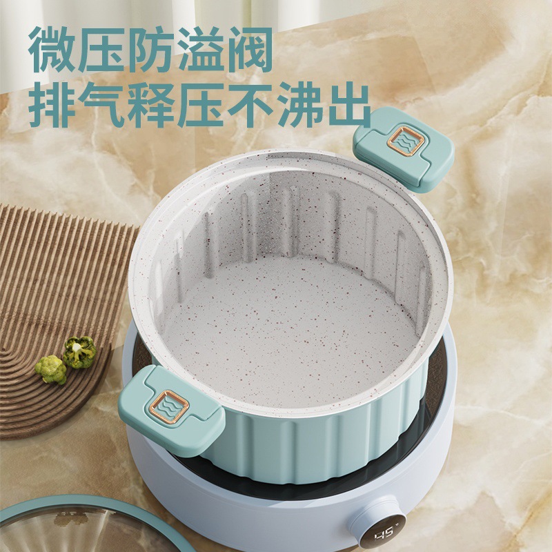 Nuevo romano vacaciones micro presión olla de sopa de esmalte olla Antiadherente al vacío olla multi-funcional olla de estofado olla de presión micro olla de doble oído estofado olla