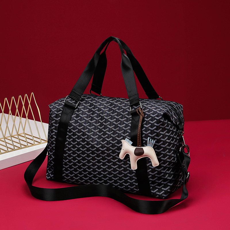 Bolsa de transporte de tela Oxford a prueba de agua, bolsa de viaje corto portátil de gran capacidad, bolsa de ocio deportiva para hombres.