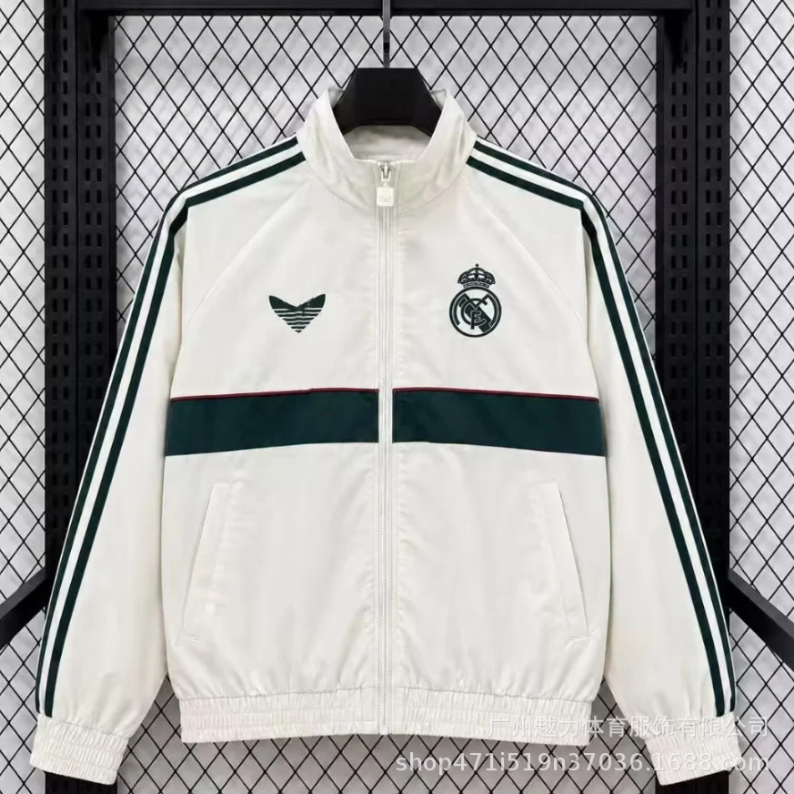 Chaqueta Bordada retro de manga larga y gruesa Manchester United Barcelona Inglaterra Brasil Real Madrid Liverpool image 63