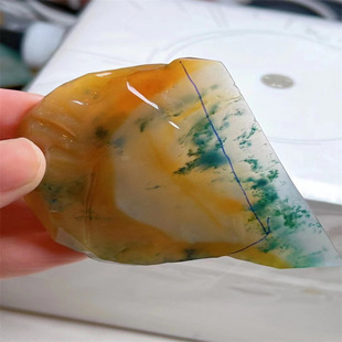 Natural Myanmar Jade Raw Stone A Goods Lao Keng Huang Fei Da Ma Kan Changkou Live Ice Brand Sheet Semi-Ming Material