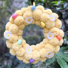 �羳easter�ͻ���h�Tǰ�b��ë��Ȧ�ͻpom pom wreath