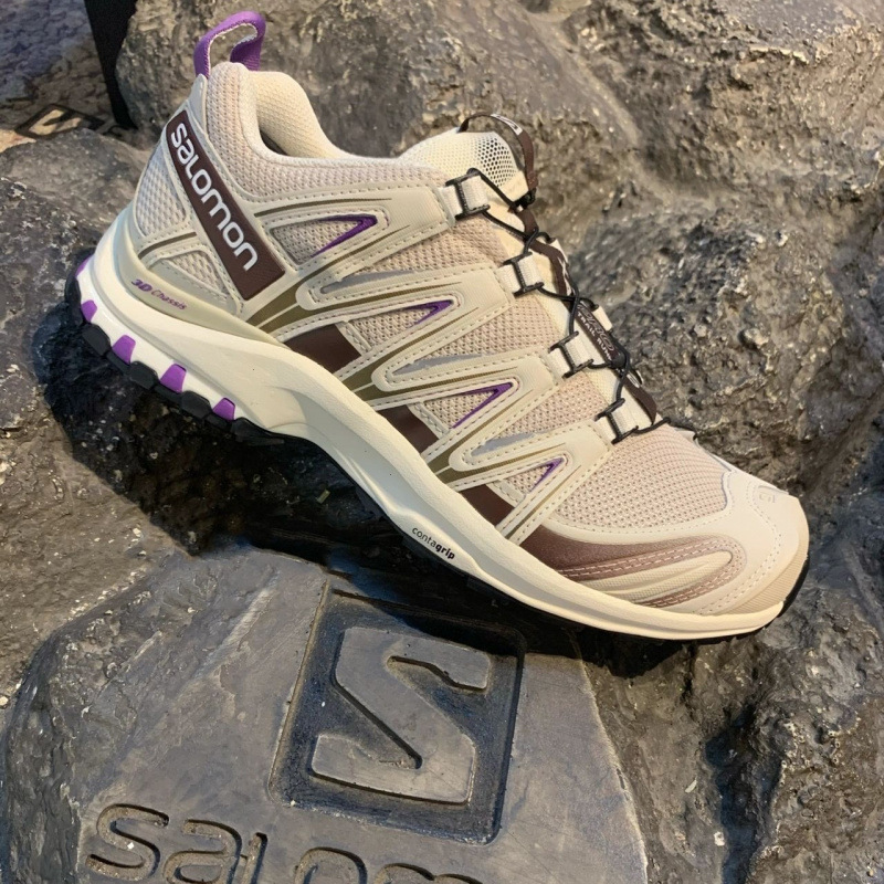 萨洛蒙Salomon XA PRO 3D 沙场灰男女款登山运动透气防滑跑步鞋|undefined