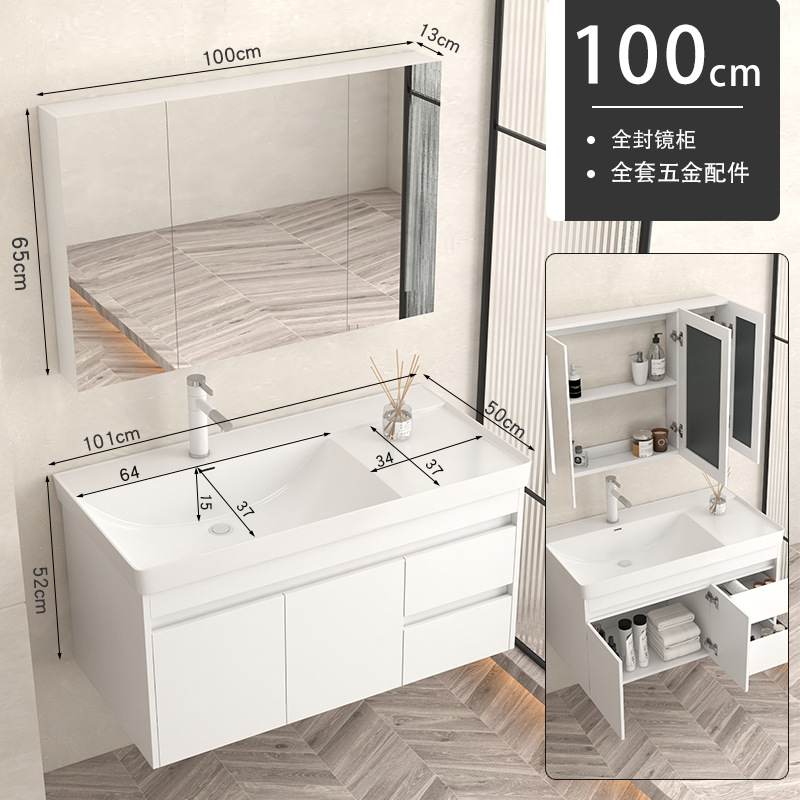 gabinete de baño de madera sólida baños cerámicos todo en una bañera lavabo tipo pared lavabo gabinete combinación lavabo grande lavabo
