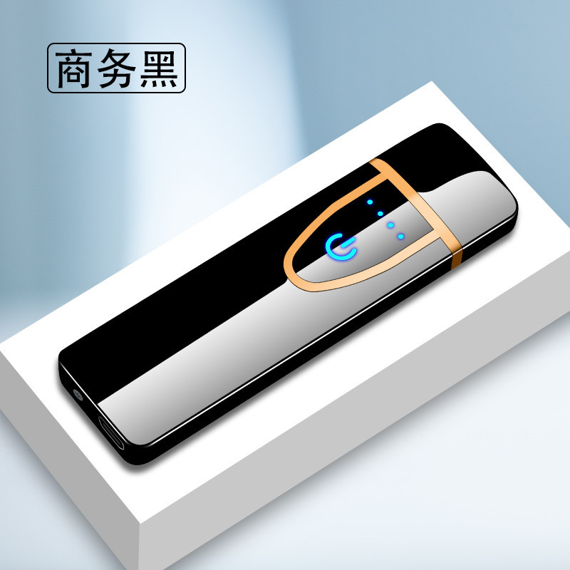 工場直送新型金属ディザトーンタッチ感知シガレットライター小型usb充電ギフトボックスライター|undefined