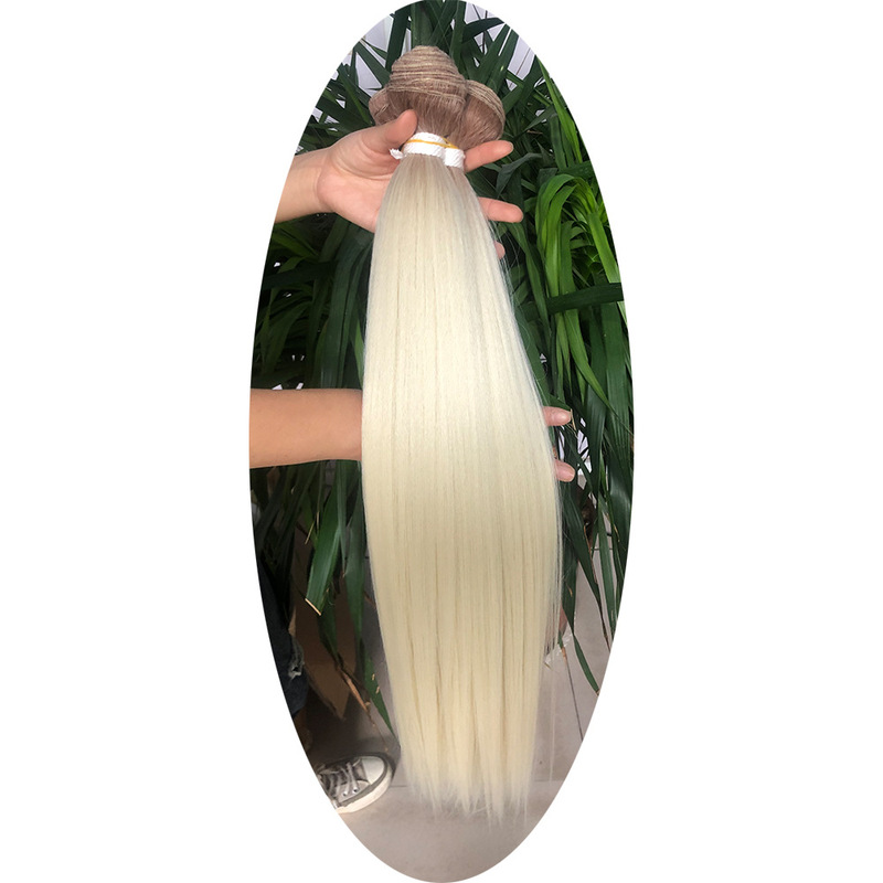 欧米アフリカクロスボーダーsynchronization Hair Bundleストレートヘアカーテンかつら|undefined