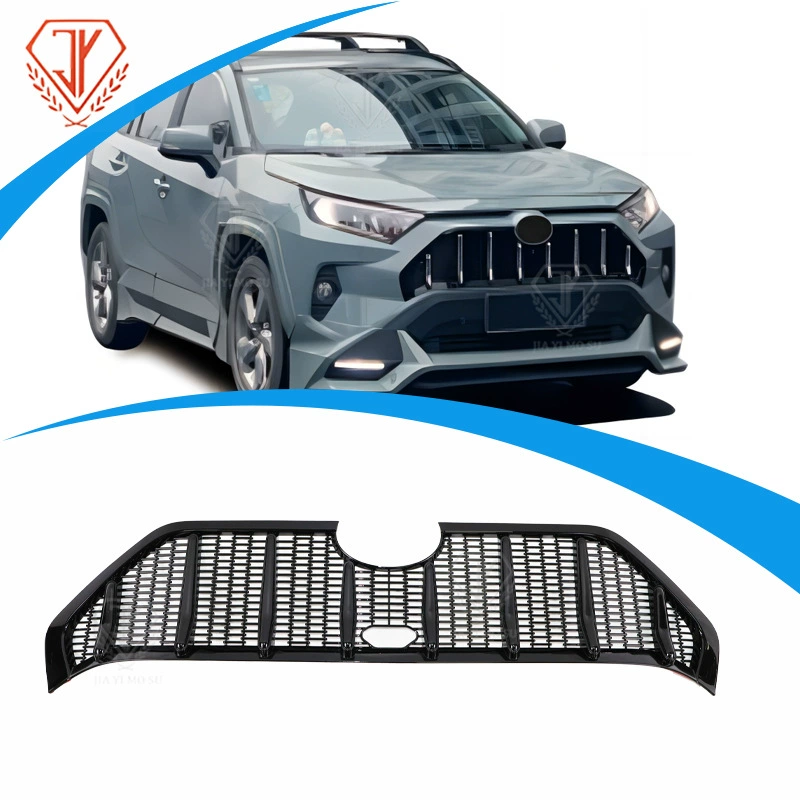 Подходит для RAV4 2019+ года, модифицированный комплект вертикальной решетки радиатора и воздухозаборника.