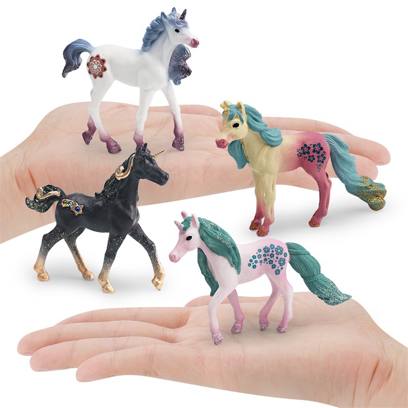 Amazon simulación occidental mito modelo animal cuento de hadas europeo elfo unicornio escritorio estática decoración juguete