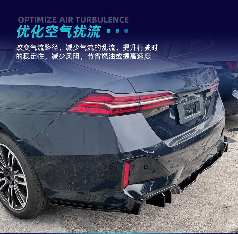 Suitable for Bmw 5 Series I5 G60 m Sport 2024+ Overseas Version Mp Tail Lip Spoiler Modification