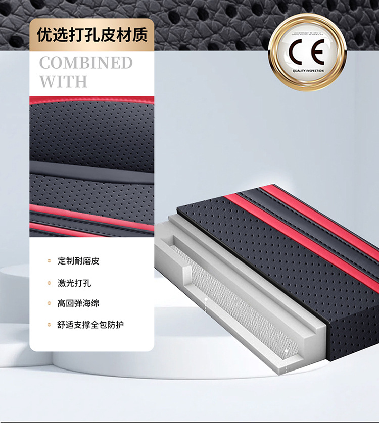 New Nappa Leather Car Seat Cushion Leather Four-Season Universal Breathable All-Inclusive Seat Cover Cross-Border Amazon Wholesale Ventilation