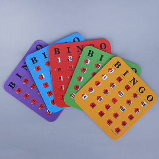 Gf Cross-Border New Bingo Game Bingo Game Card Logical Thinking Ability Game Lottery Paper Card Game