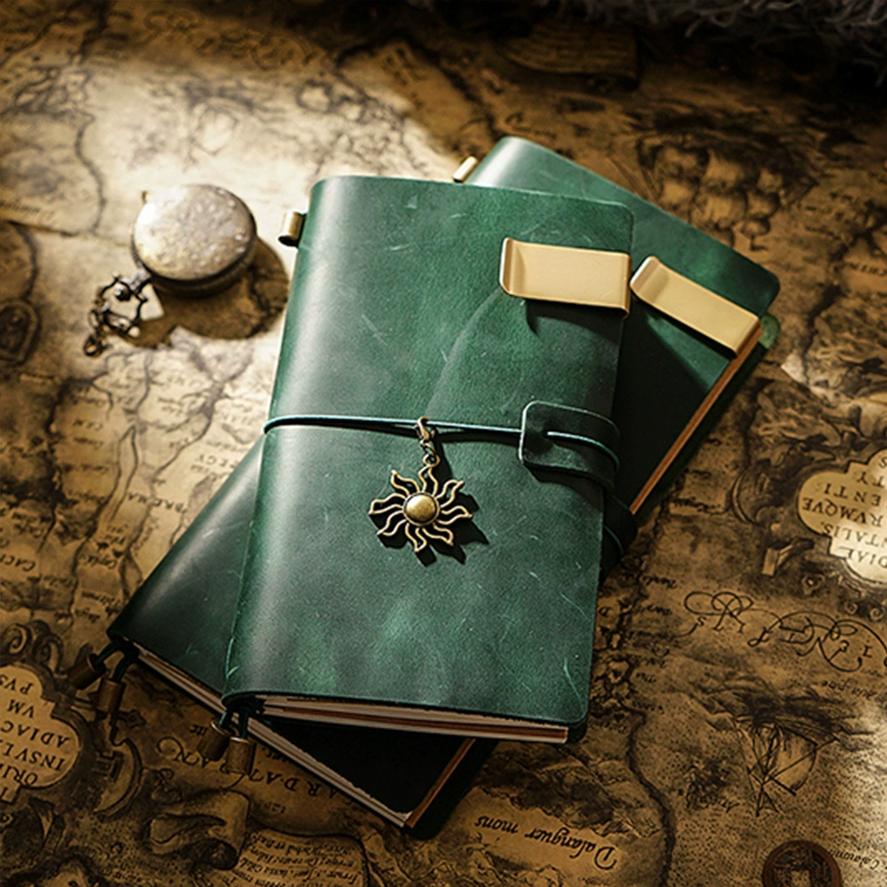 Настоящий ретро блокнот для путешествий, ноутбук, кожаная книга, DIY, отрывной лист, (Физик)