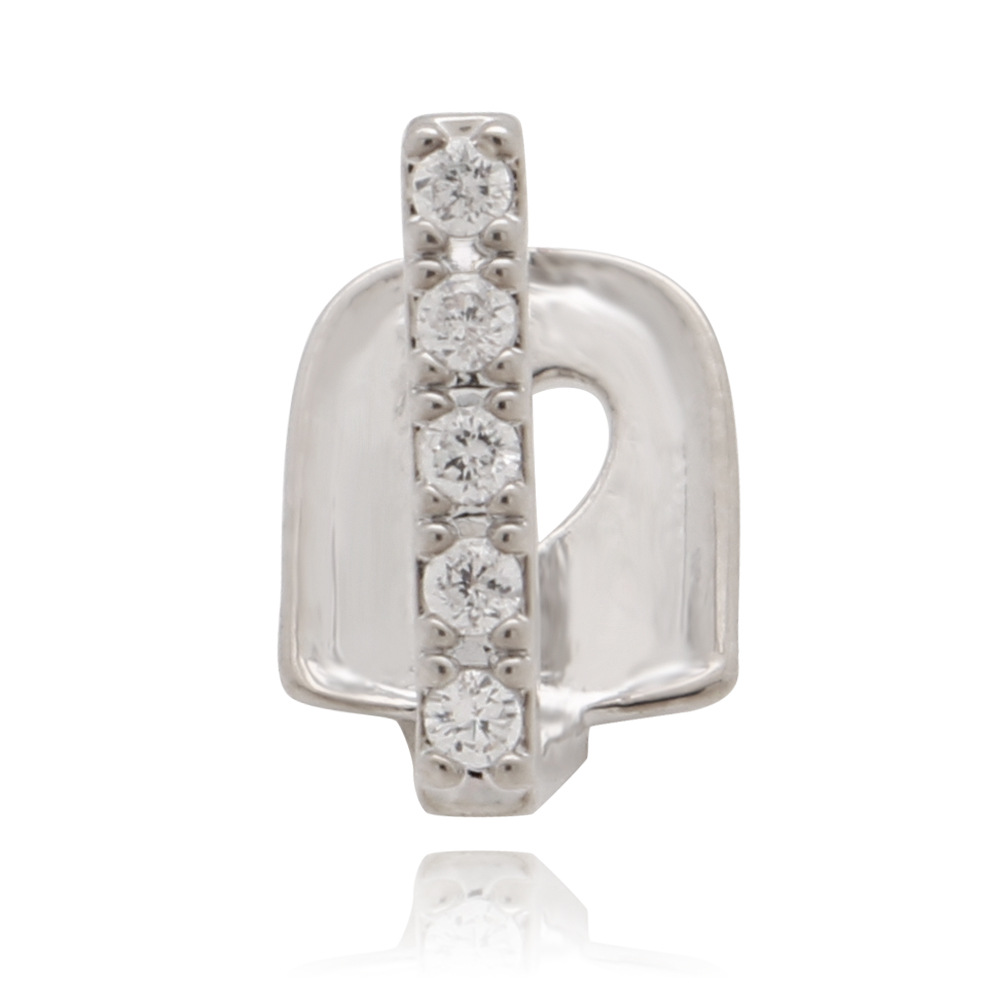 18K electrochapado micro incrustaciones de circón 4A en forma de palo solo hip hop tirantes para hombres y mujeres de Halloween parrillas