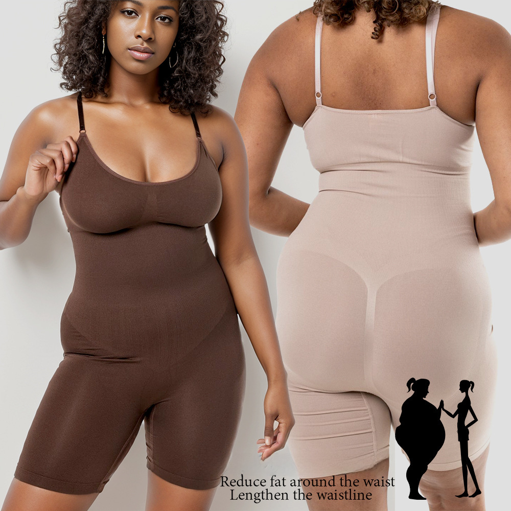 Cross-border Europe and the United States Shaper Kat Jumpsuit Explosions Skims Tunic High Elastic Fabric Hip Pants_voghion.com