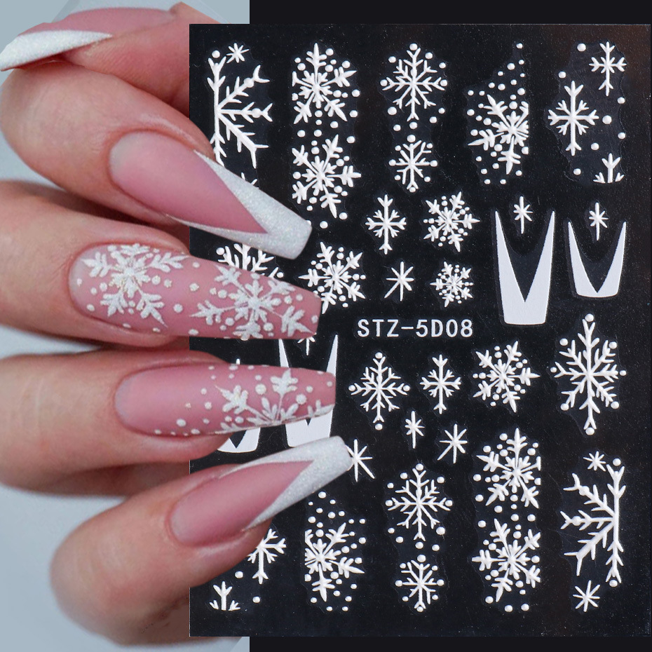 Fashion Snowflake Sticker Nail Patches 1 Piece display picture 1