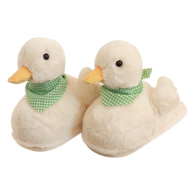 Тапочки из хлопка Sneak Duck, женские милые Мультяшные домашние Нескользящие пушистые тапочки, домашняя Лунная обувь, осенняя оптовая продажа