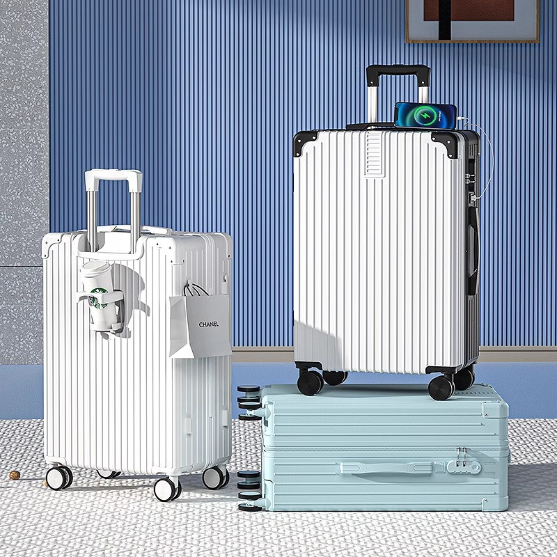 Maleta Marco de aluminio 20 Maleta trolley Rueda universal 24 Maleta para estudiantes masculinos y femeninos 26 Caja de contraseña Gran capacidad 29 pulgadas