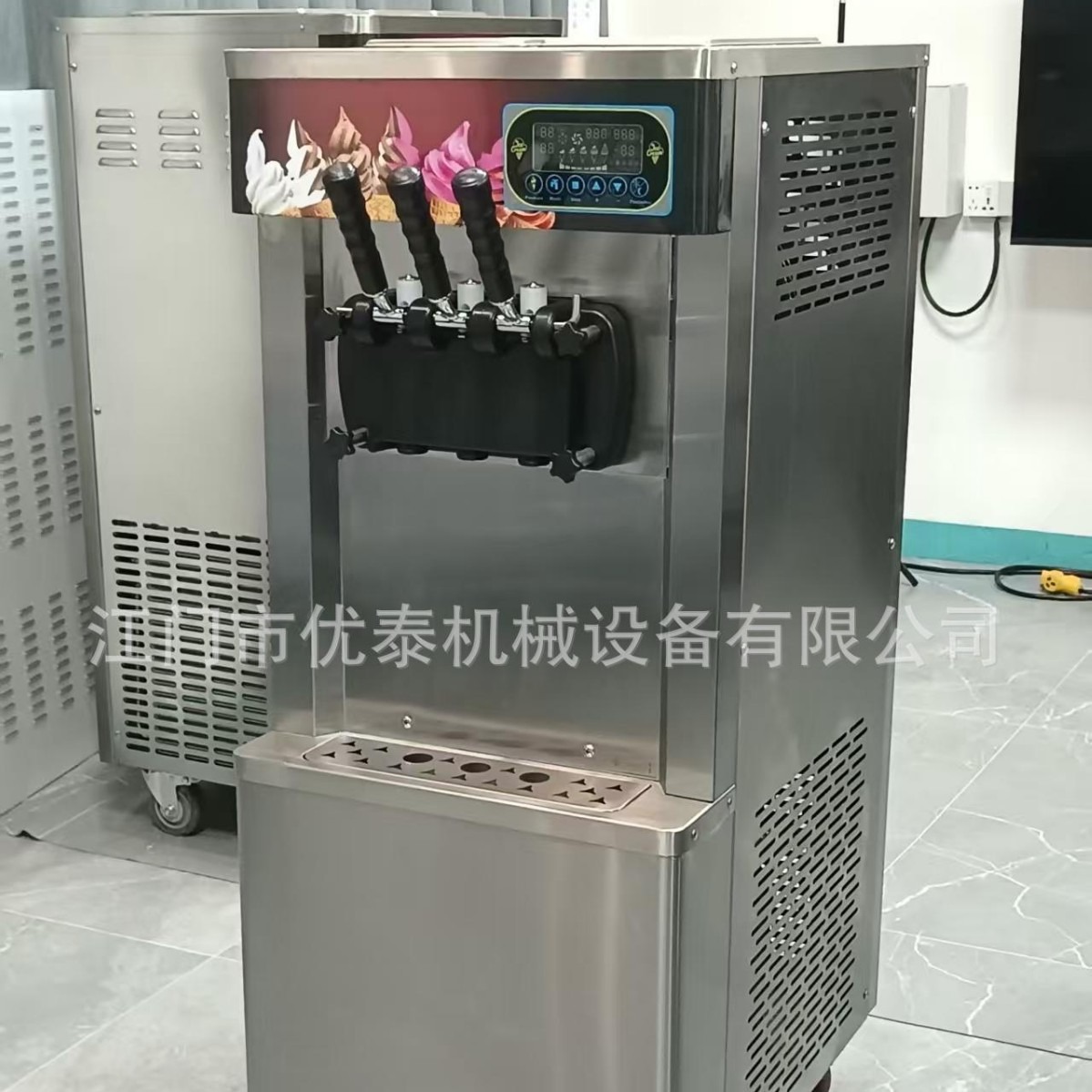 3 sabor 5 sabor máquina de helado suave máquina de helado comercial con preservación preenfriamiento máquina de helado exportación