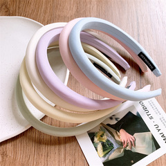 Sweet Cream Color Slim Hairstrap, Popular Girl High Crown Face Washing Makeup Hairpin, Outgoing Hair Accessory