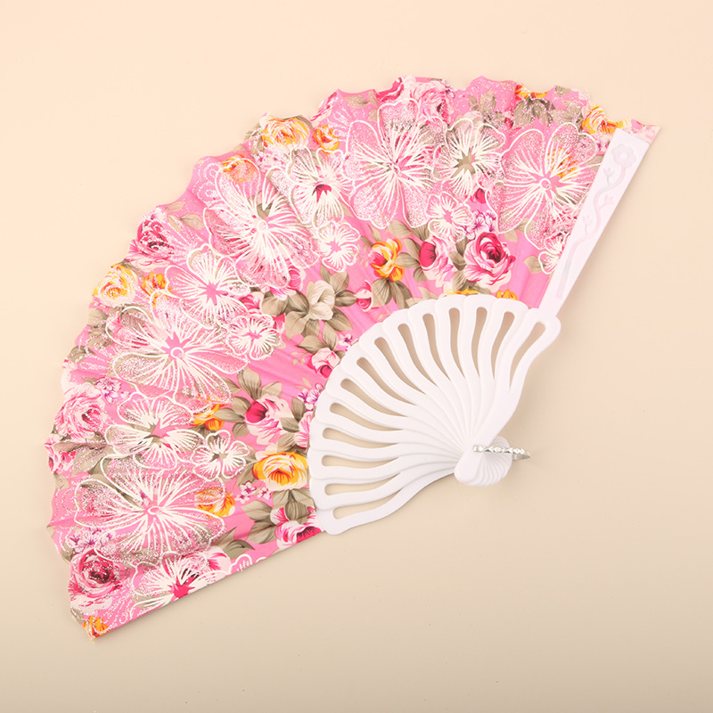 Abanico Plegable de Encaje de Plástico, Estampado, para Danza image 122