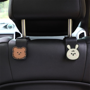 Cute Cartoon Car Seat Back Hooks, Creative Multifunctional Car Interior Hooks, Creative Car Hanging Decorations