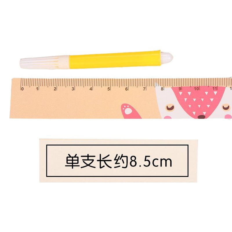 Jardín de infantes para niños pintura acuarela pluma pincel de color 6-color graffiti pintura papelería