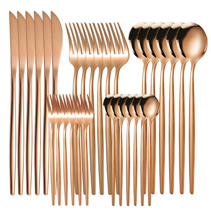 Portugal juego de 30 piezas en caja de color-oro rosa_1