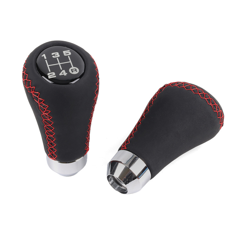 Suitable for car modification universal 5 6-speed gear head leather wave stick head gear handle head shift handball wholesale