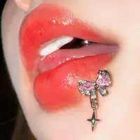 Подвеска-бантик, пятиконечная звезда, губное кольцо для ногтей, внешняя резьба, доступная роскошь из нержавеющей стали, сексуальные украшения для пирсинга, новая модель, первый выпуск
