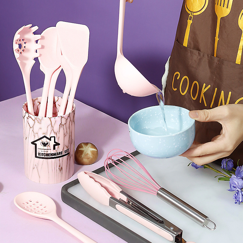 12 piezas de silicona de cocina de silicona antiadherente, cocina de silicona de grado alimenticio, al por mayor.