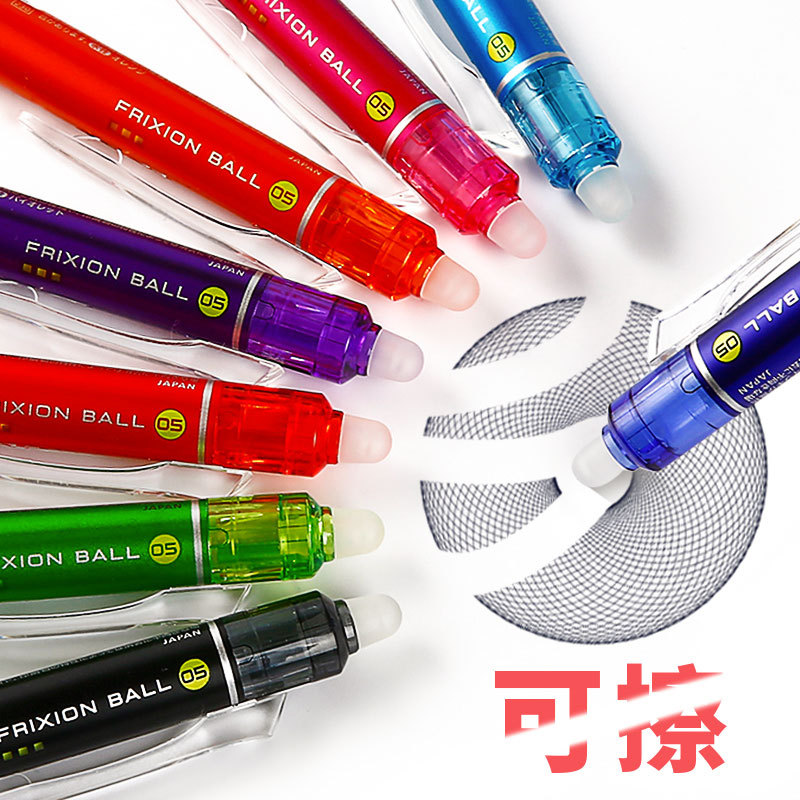 Japanese erasable rollerball pen, stationery for students, 0.5mm