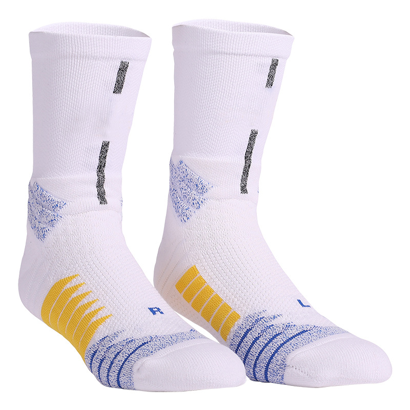 Calcetines de baloncesto profesionales para hombre, antideslizantes, calcetines de compresión hasta la pantorrilla, parte inferior de toalla gruesa, calcetines deportivos profesionales para adultos