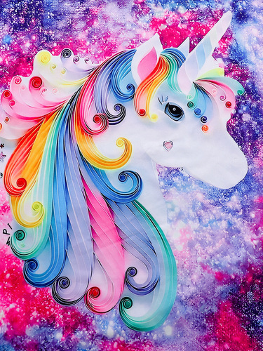 Women's Autumn New Round Neck Personality Little Horse Print Dress