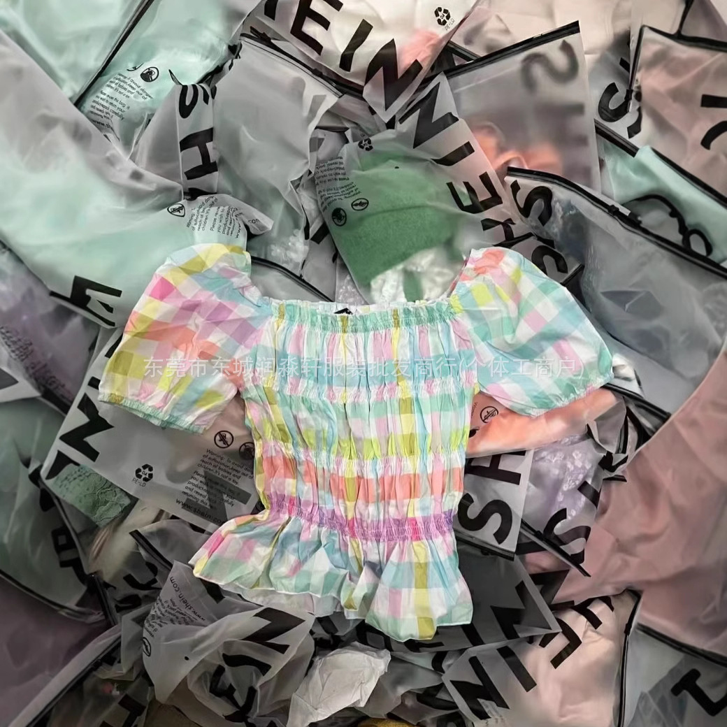 SHEIN comercio exterior miscelánea camisa chaleco de cinturón vestido conjunto miscelánea ropa de mujer transfronteriza del sudeste asiático