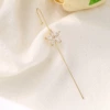 Flower-shaped, golden, flowered