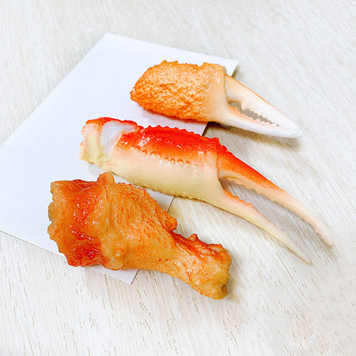 Fun and creative simulated food fried chicken wings Orleans chicken legs hairpin funny hairpin hair accessories side clip headdress