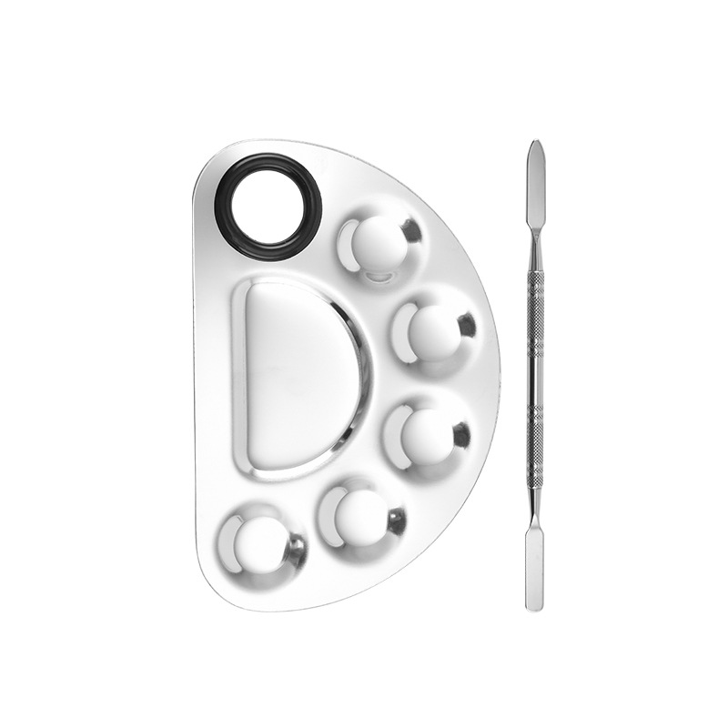 Herramienta de manicura Road Silk paleta de acero inoxidable paleta de colores palo de belleza maquillaje herramienta de mezcla de colores