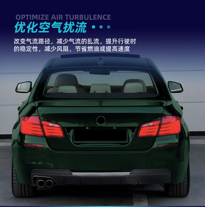 Suitable for Bmw 5 Series F10 F11 m Sport 2011-2017 Mp Rear Lip Spoiler Modification Parts
