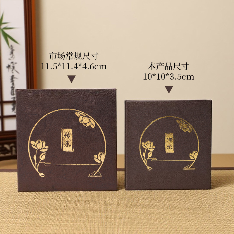 新款特价流苏传承抽屉盒古风唐卡翡翠手镯包装盒三件套首饰包装盒|undefined