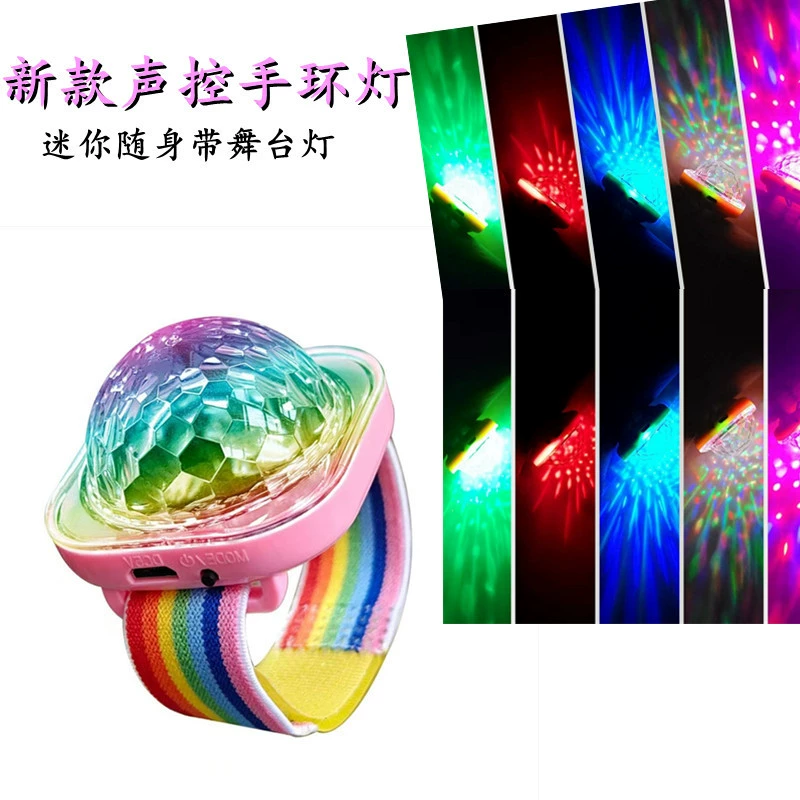 Новый хит продаж Синий Эльф браслет свет дискотека вечеринка свет дискотека вспышка KTV бар красочный звук управления светом