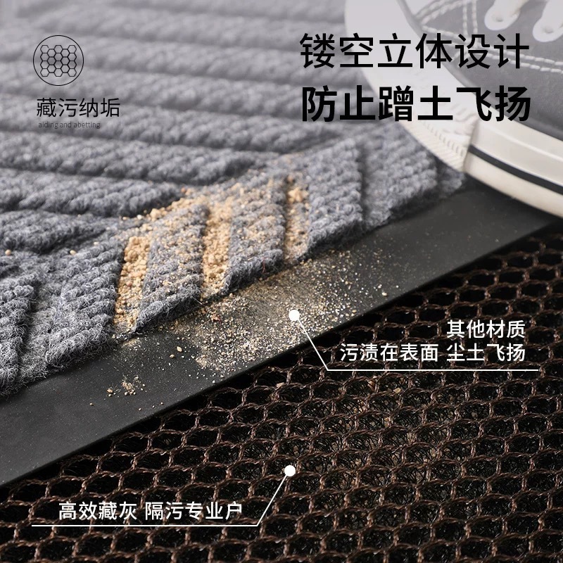 高级入户门地垫别墅进门大门口脚垫门外家用耐脏免洗防滑室外地毯|undefined