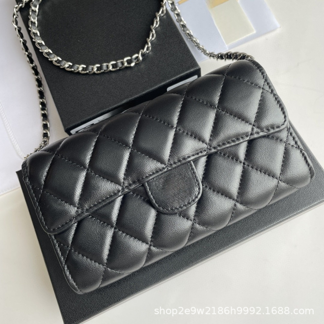 Chanel WOC Quilted Black Caviar Leather