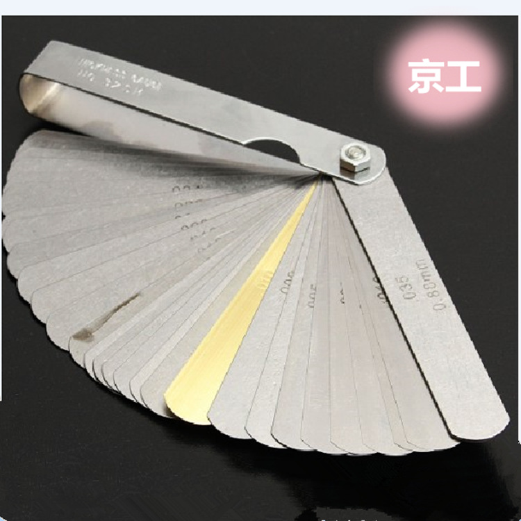 阀教学塞尺0.04-0.88mm吉他间隙片32片铜塞尺.0015-.035寸测微片