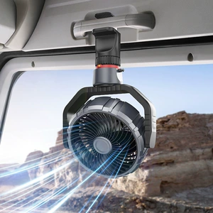 Car Fan F8104 Truck Fan Cigarette Lighter Stepless Speed Control 12V24V Universal Multiple Installation Methods