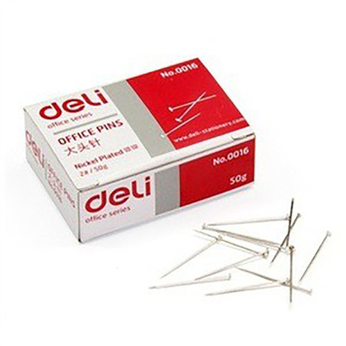Deli 0016 pin metal pin fixed pin No. 3 pin pin for positioning (50g/box)