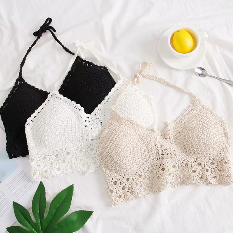 Горячая Весна пляжная вышивка полый бикини слинг женский тонкий затягивающий собрать красивый маленький жилет на спине для верхней одежды оптом